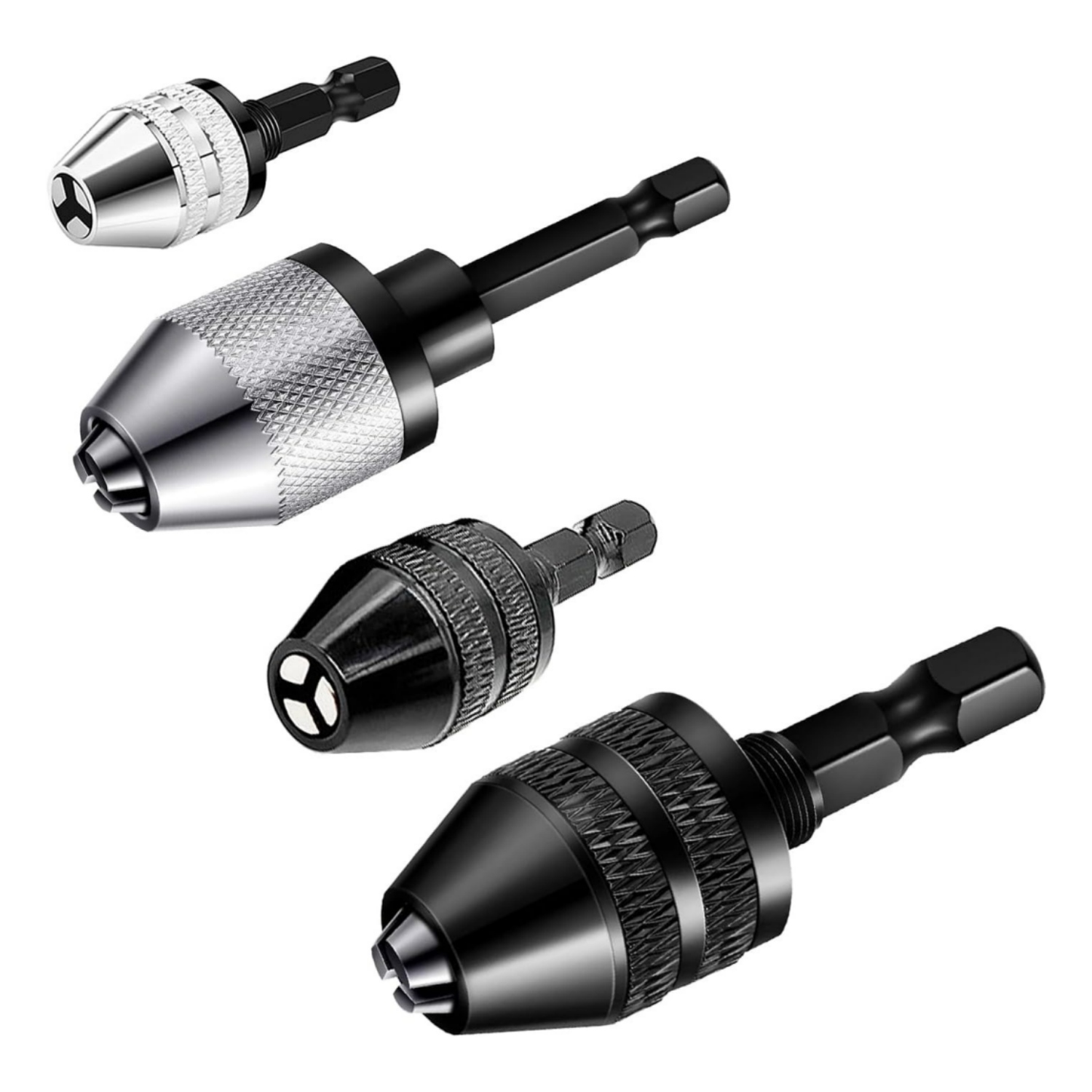 Cordless Drill Driver - 4 Adet Anahtarsız Matkap Mandreni Adaptörü