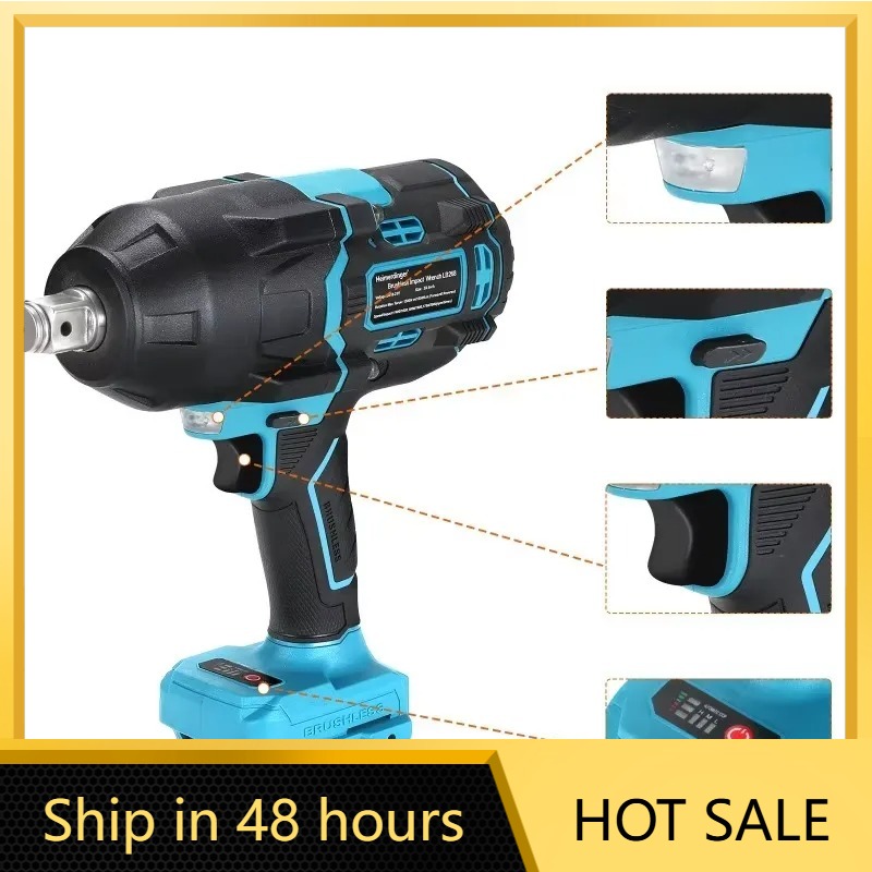 Power Tools Impact - Heimerdinger 1600N Kablosuz Fırçasız Darbeli Anahtar