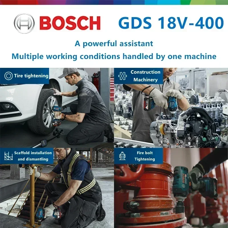 Power Tools Impact - Bosch Akülü Darbeli Anahtar GDS 18v-400