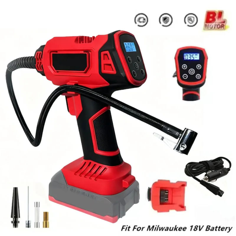 Power Tools Automotive - Milwaukee 18V Pil Elektrikli Hava Pompası