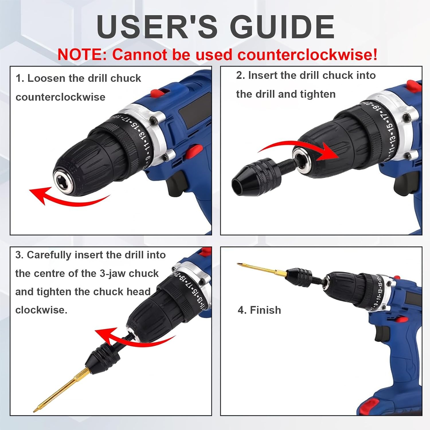 4 Adet Anahtarsız Matkap Mandr - Cordless Drill Driver incelemesi ve fiyatı