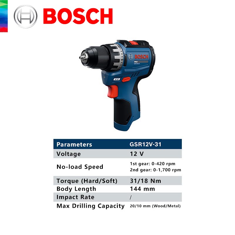BOSCH GSR 12V-31 Profesyonel A - Cordless Drill Driver incelemesi ve fiyatı