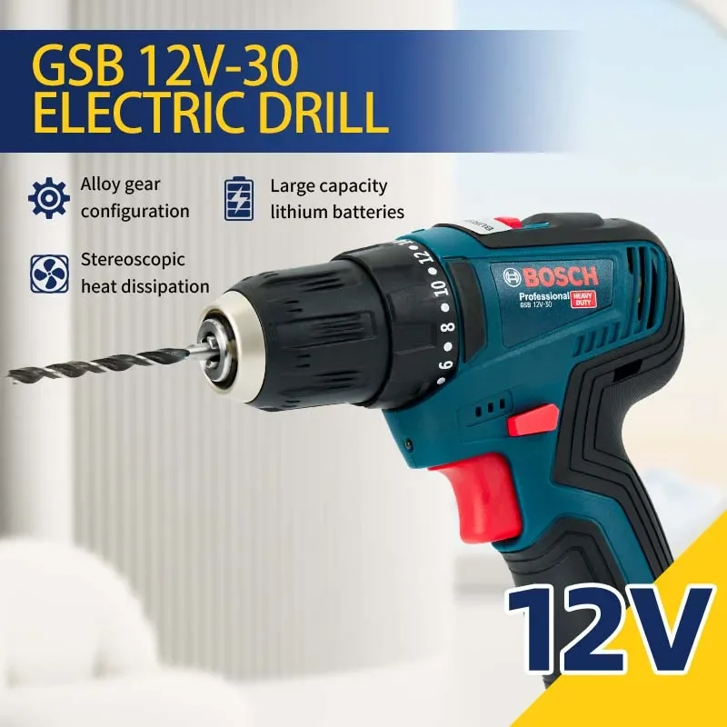 Bosch-GSB 12V-30 Profesyonel E - Cordless Drill Driver incelemesi ve fiyatı