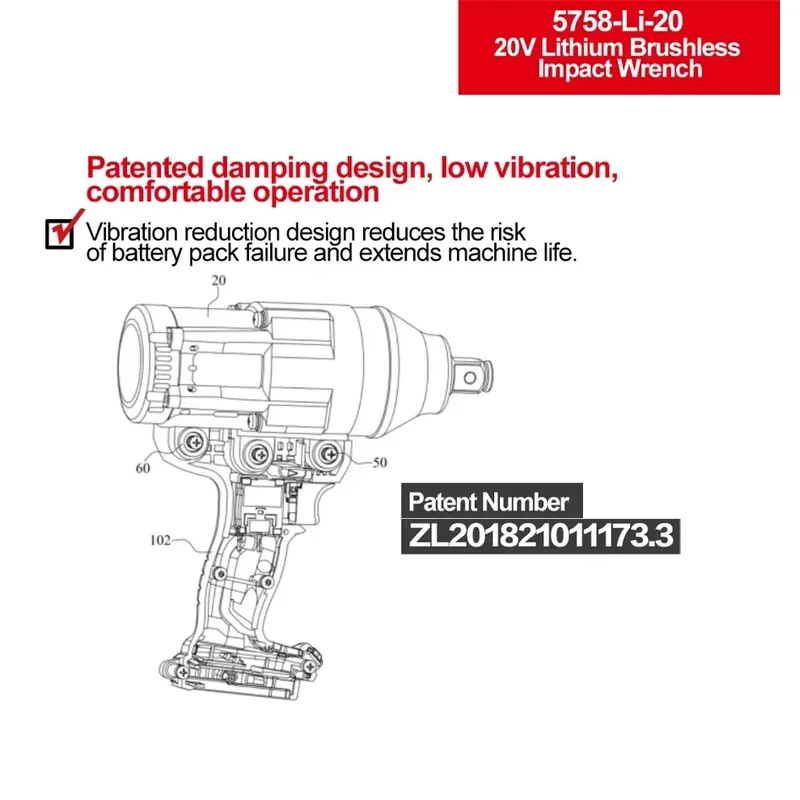 Devon 20V yüksek torklu üç tor - Power Tools Impact incelemesi ve fiyatı
